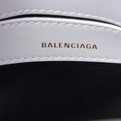 Balenciaga Calfskin Lipstick Logo XXS Ville Top Handle Bag White 6 of 13