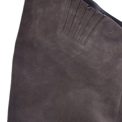 Saint Laurent Suede Babies Over The Knee Boots 39.5 Brown 8 of 8