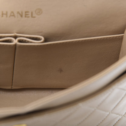 Chanel Lambskin Quilted Small Double Flap Beige 10 of 19