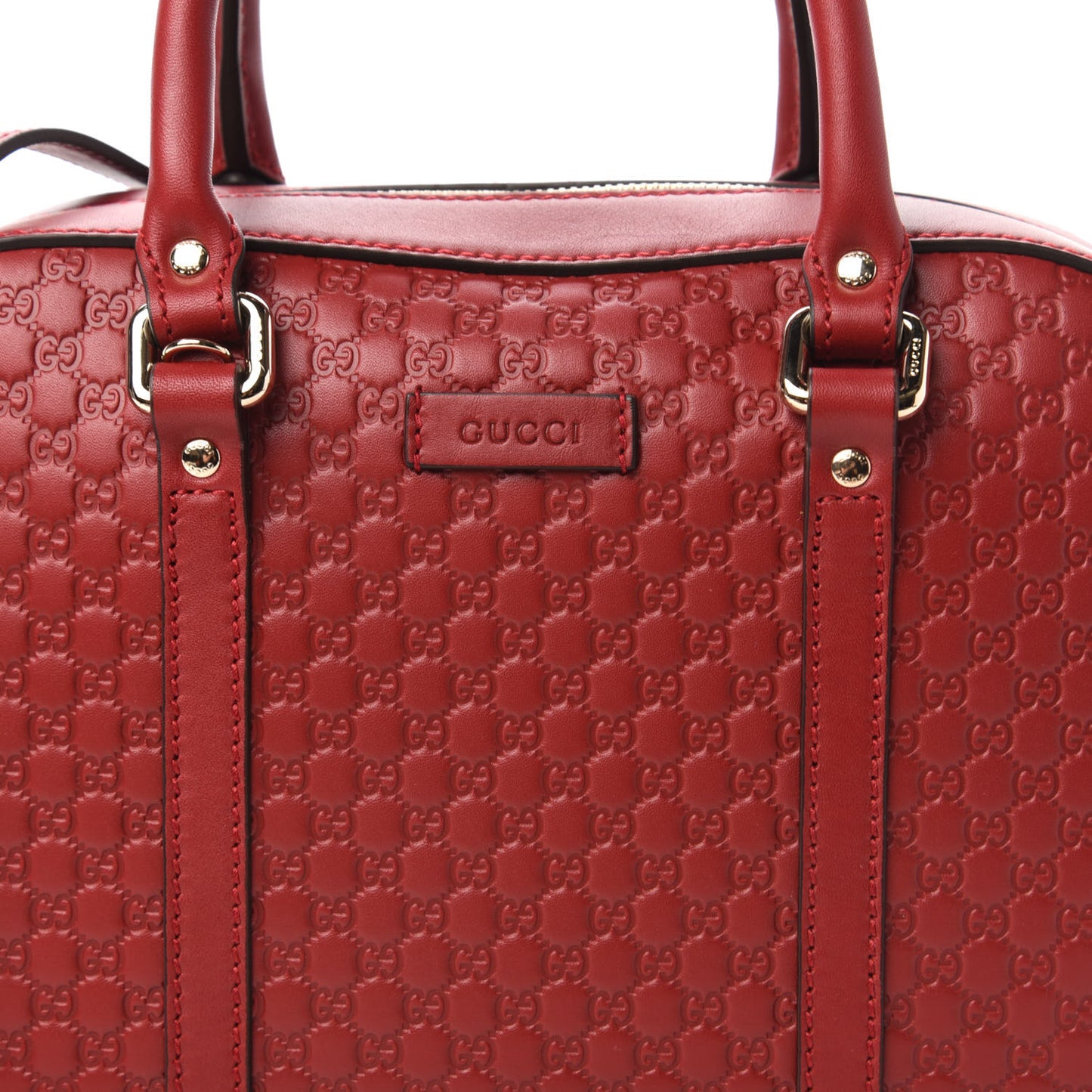 Soft Microguccissima Medium Crossbody Bag Rosso