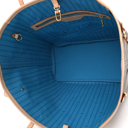 Louis Vuitton Monogram My LV Heritage Neverfull MM Blue Clair White 5 of 11