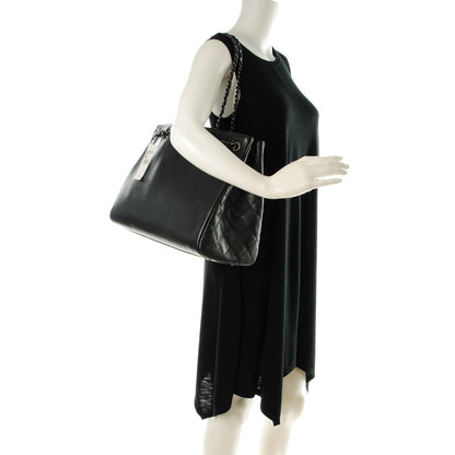 Chanel Grained Calfskin Large Shopping Tote Black 2 of 7