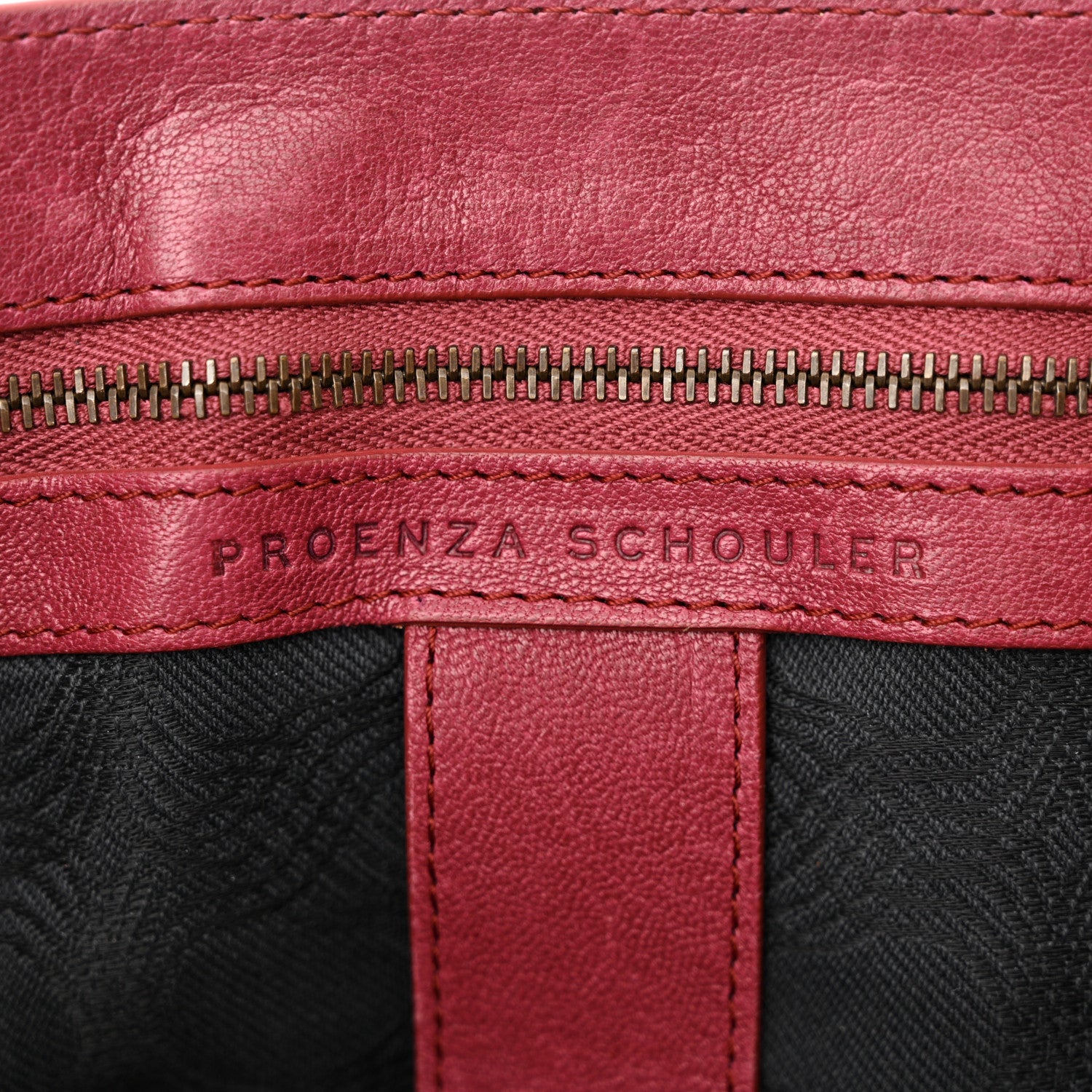 Proenza Schouler Lambskin Medium PS1 Satchel Raspberry 6 of 9