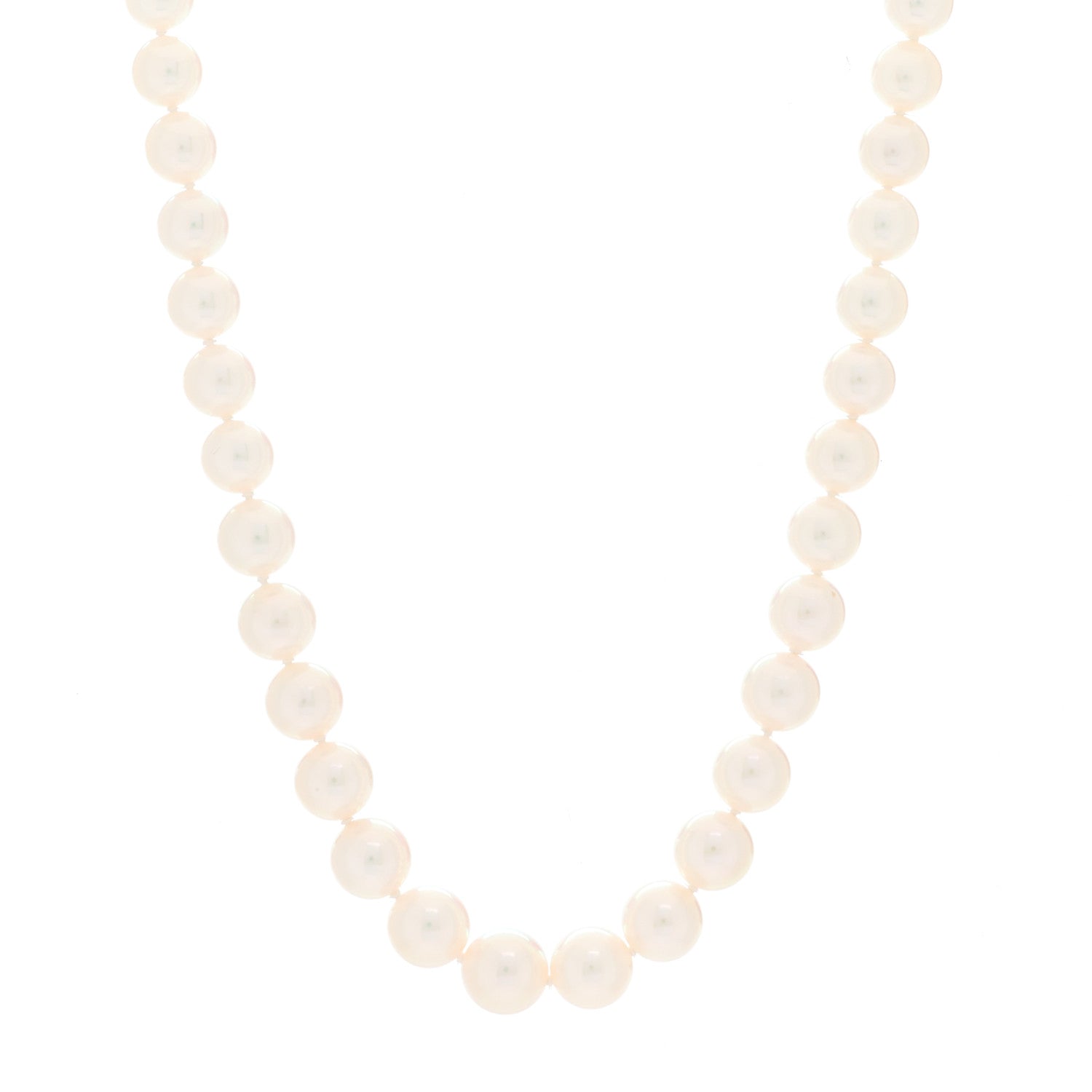 Mikimoto 18K White Gold Akoya Pearl 7-9mm Graduated Strand Necklace 18" 1 of 5