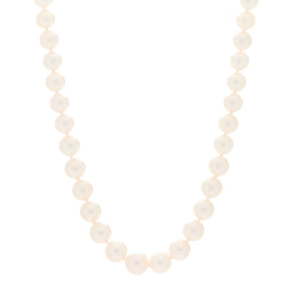 Mikimoto 18K White Gold Akoya Pearl 7-9mm Graduated Strand Necklace 18" 1 of 5