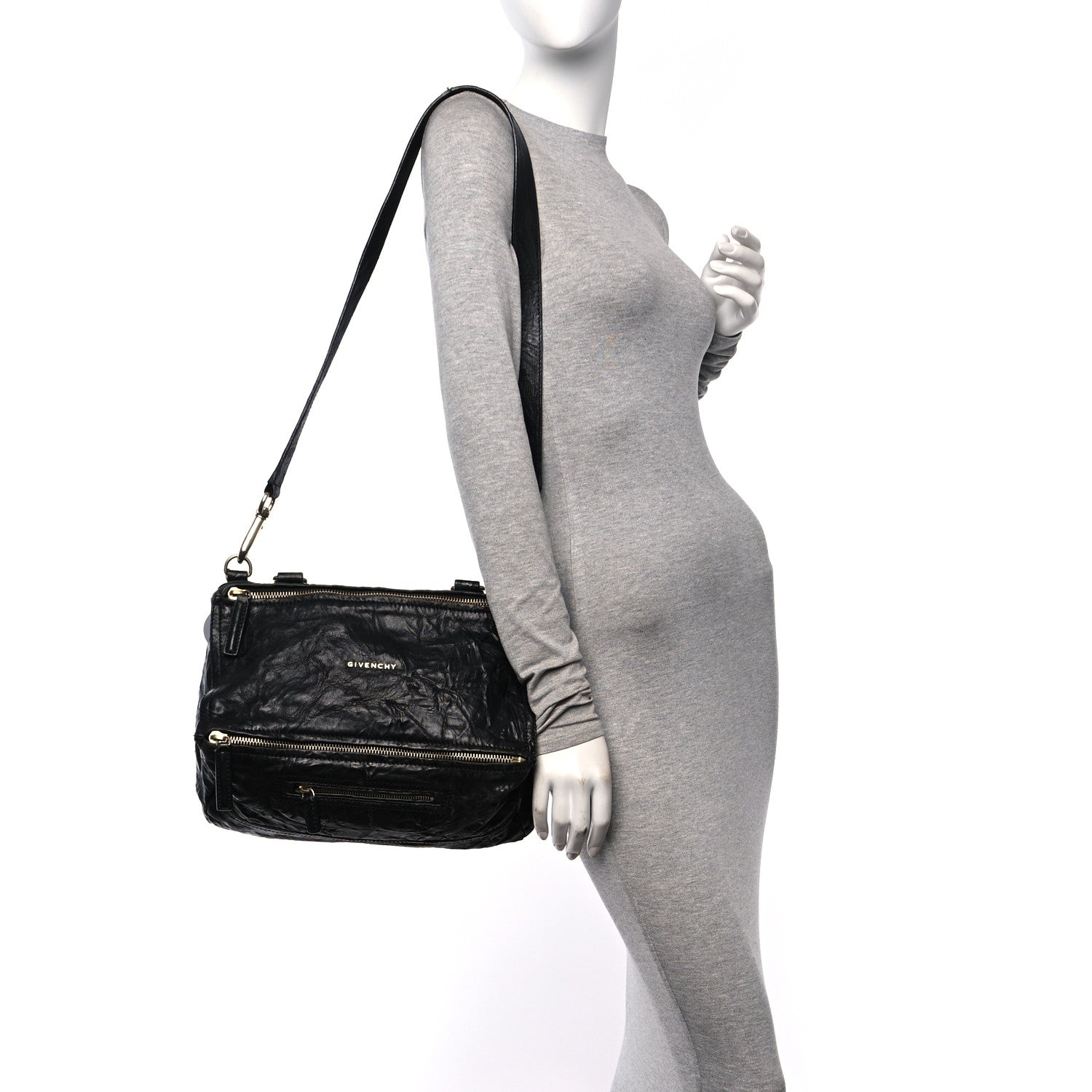 Givenchy Tumbled Sheepskin Medium Pandora Black 2 of 16