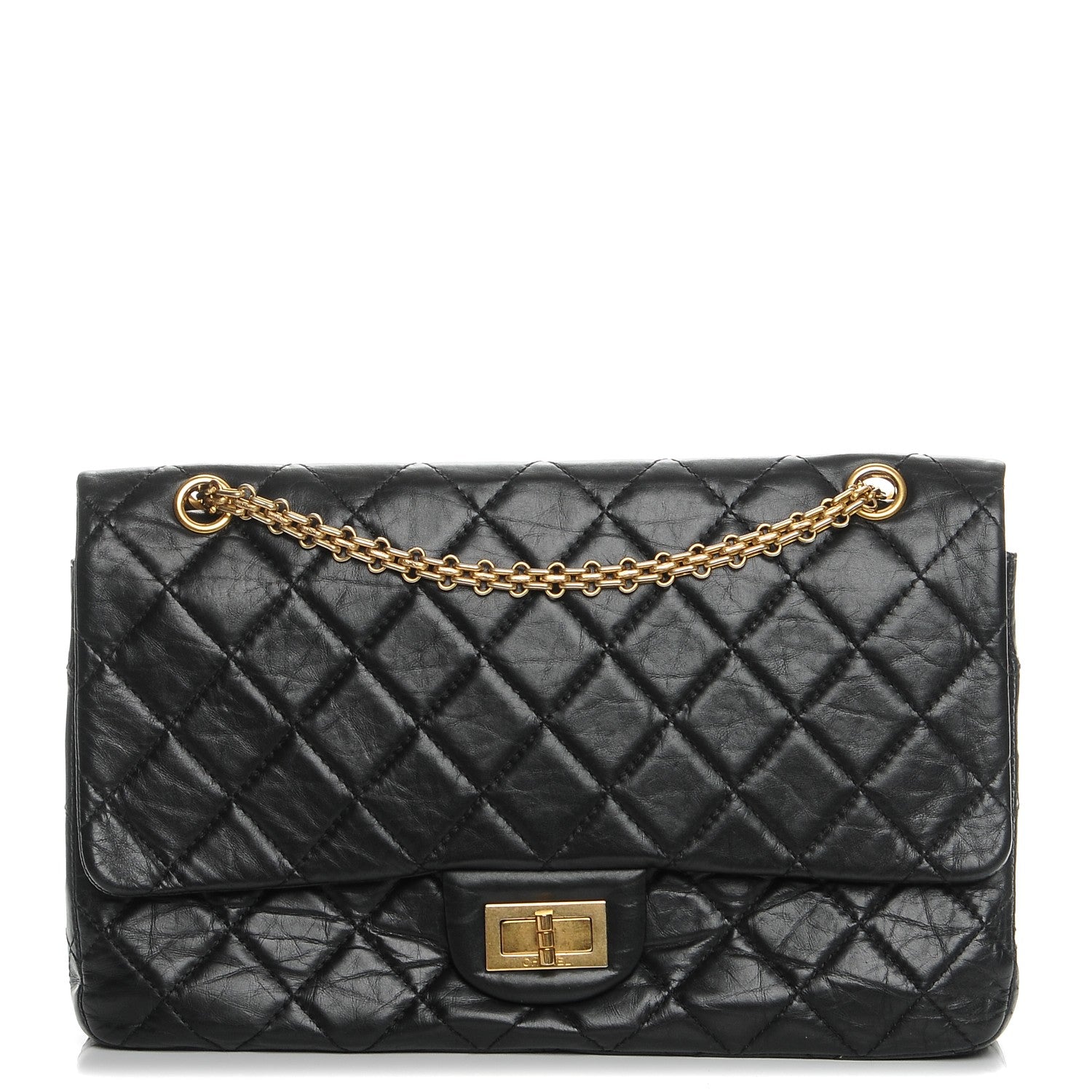 Chanel Aged Calfskin Quilted 2.55 Reissue 227 Flap Black 1 of 7