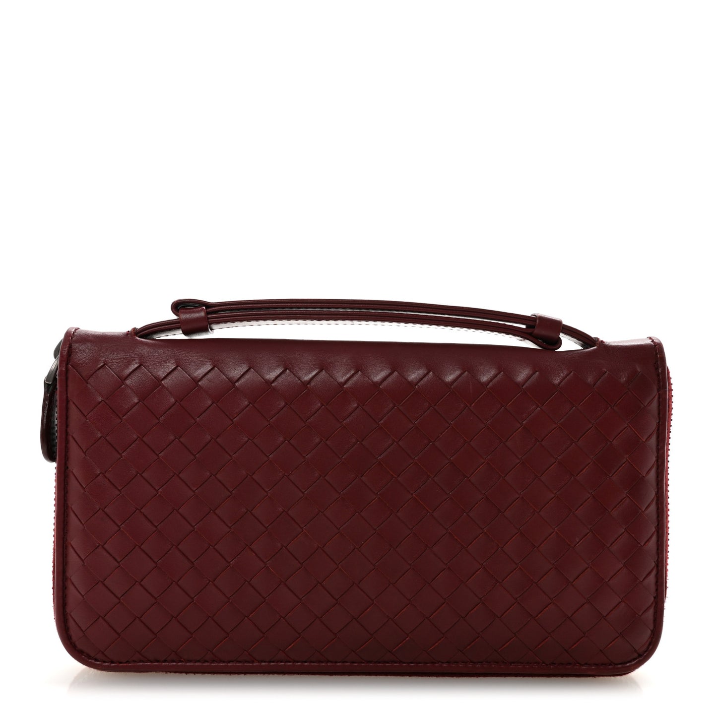 Nappa Intrecciato Travel Organizer Wallet Red