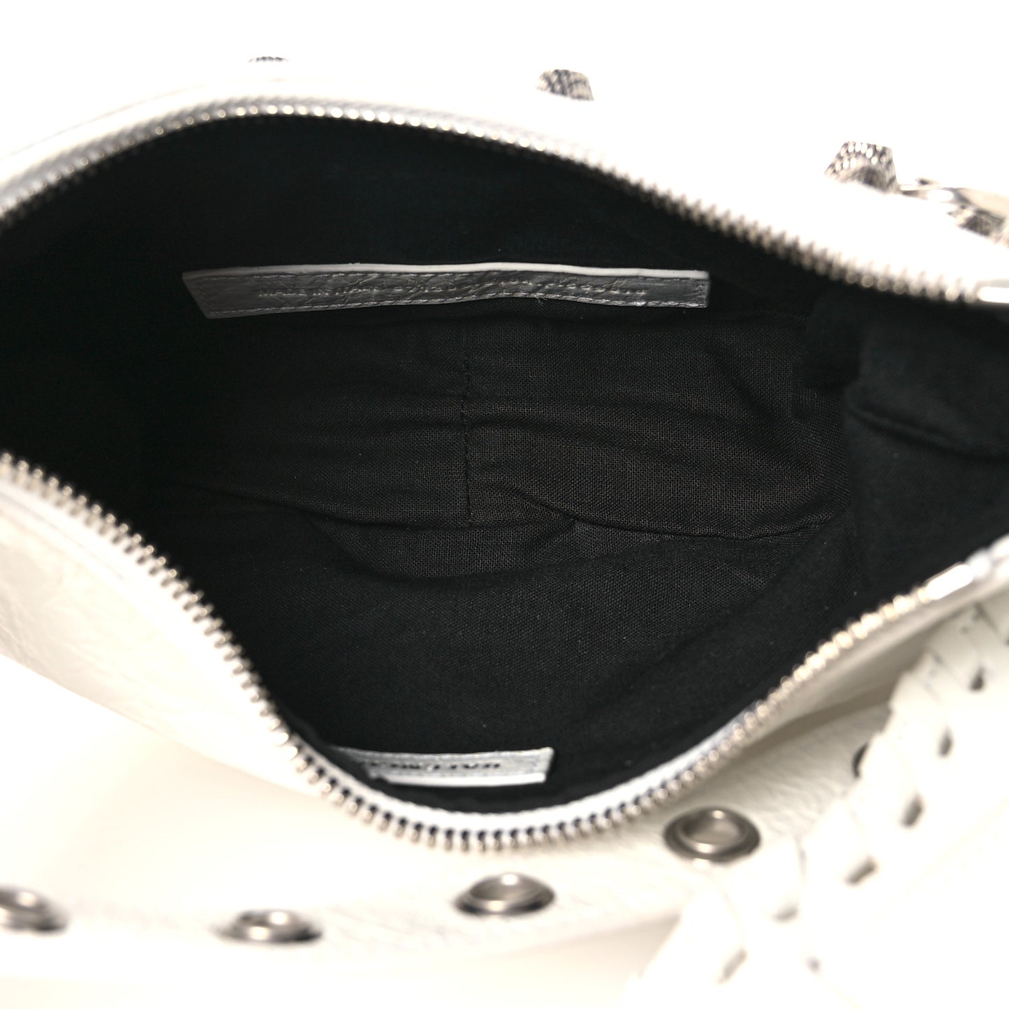 Agneau Arena Le Cagole Shoulder Bag XS Optic White