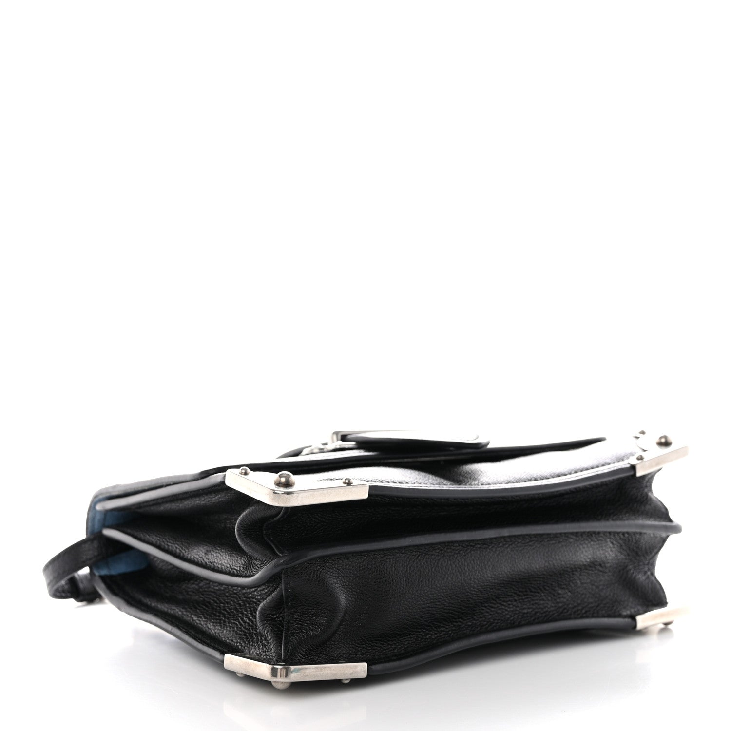 Prada Glace Calf Large Soft Cahier Bag Black Astrale 4 of 13