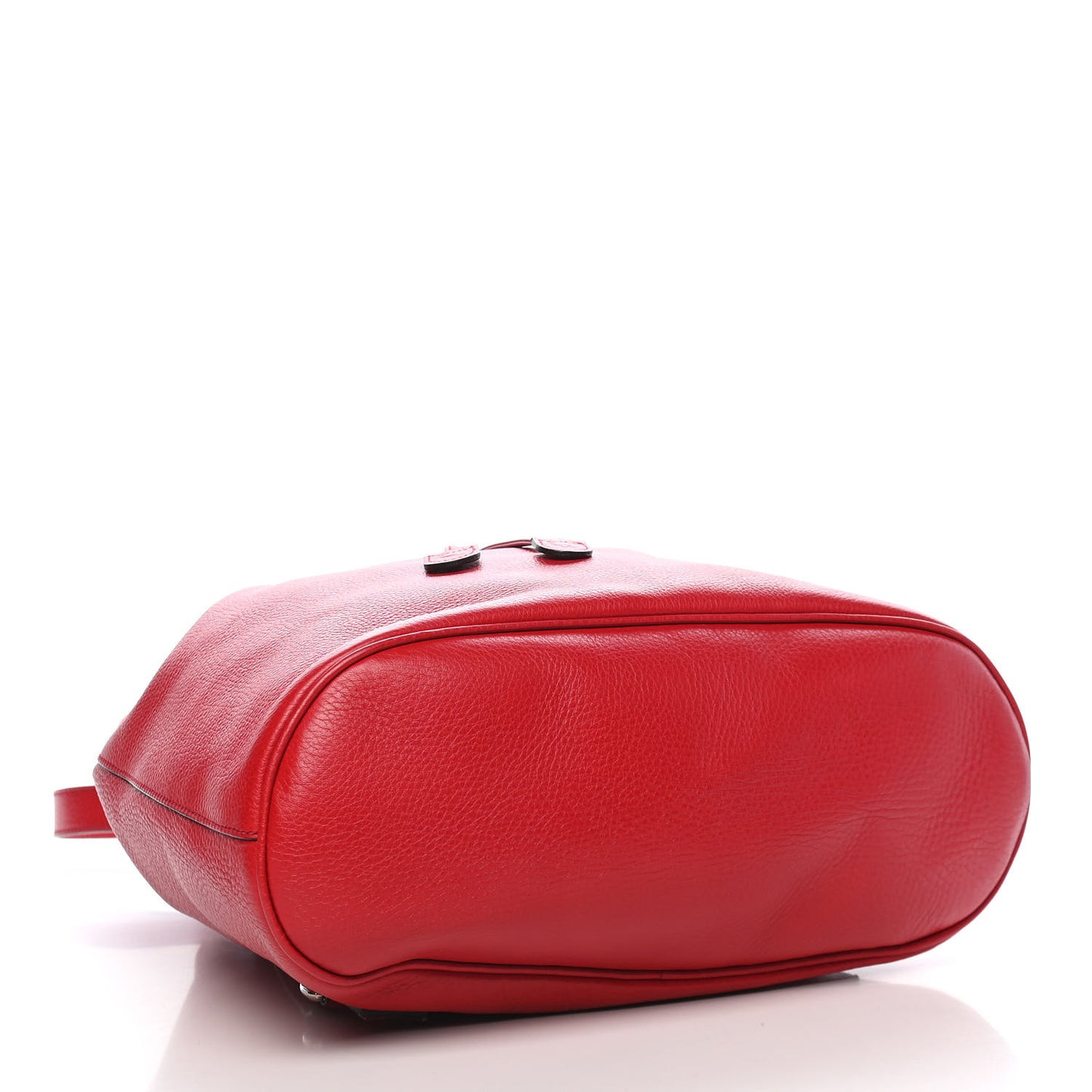 Pebbled Calfskin Small Soho Drawstring Backpack Tabasco Red