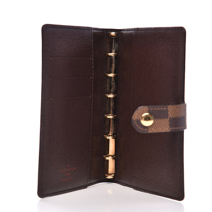 Louis Vuitton Damier Ebene Small Ring Agenda Cover 5 of 9