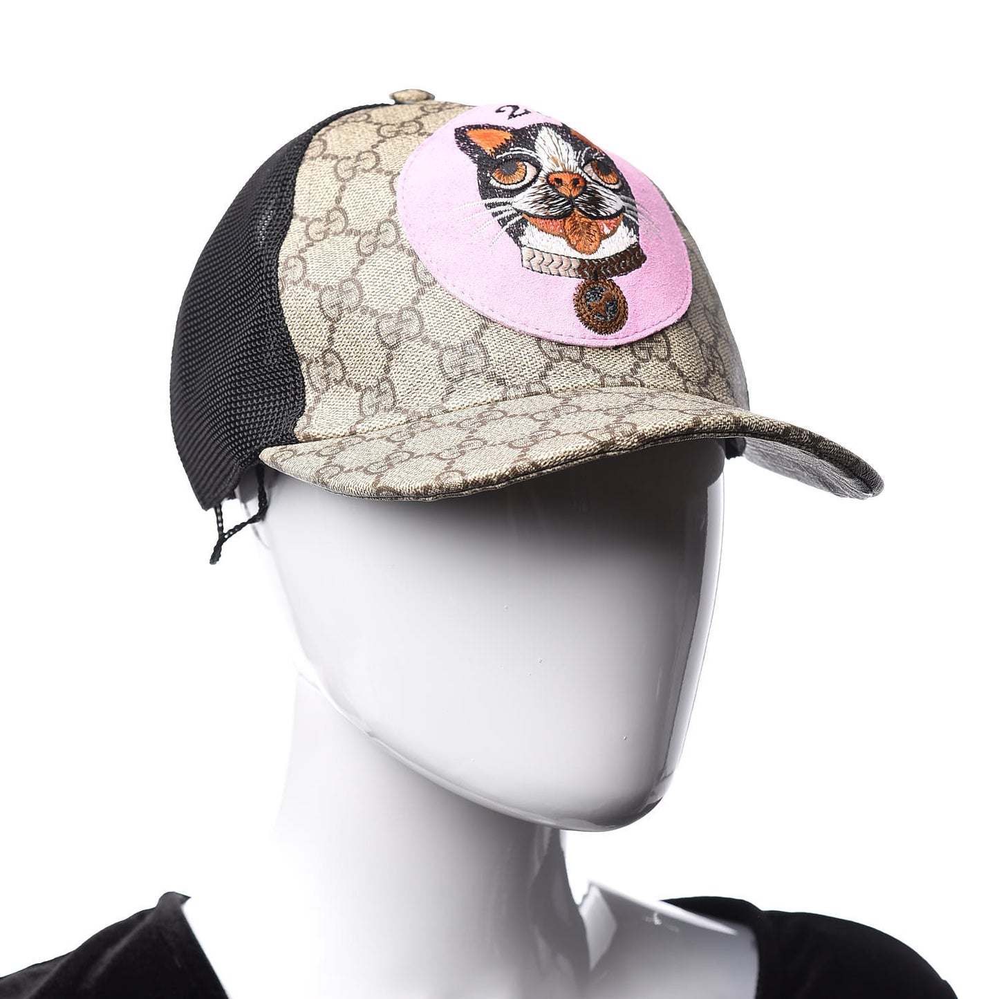 GG Supreme Monogram Bosco Patch Baseball Hat M Beige Malva