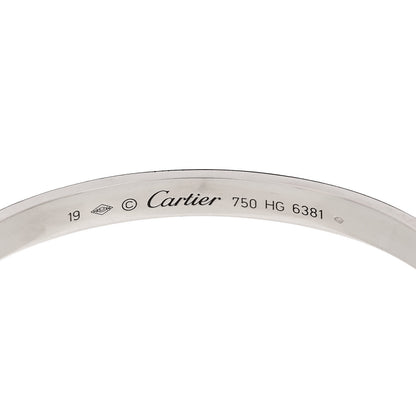 Cartier 18K White Gold LOVE Cuff Bracelet 19 3 of 3