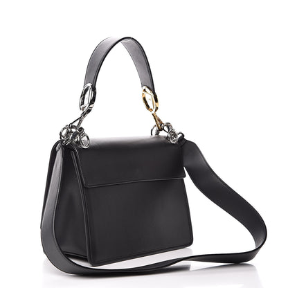 Fendi Vitello Century Velvet F is Fendi FF Kan I Shoulder Bag Black Tobacco 3 of 14