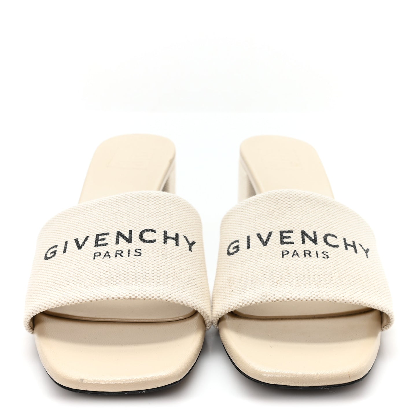 Cotton 4G Logo Mule Sandals 40 Beige