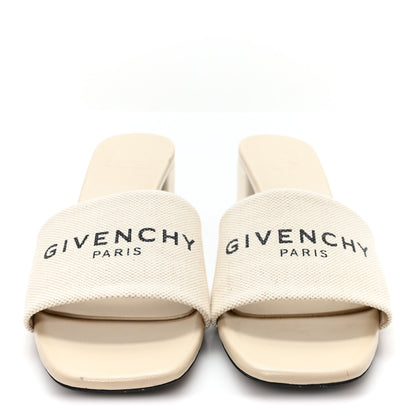 Givenchy Cotton 4G Logo Mule Sandals 40 Beige 3 of 11