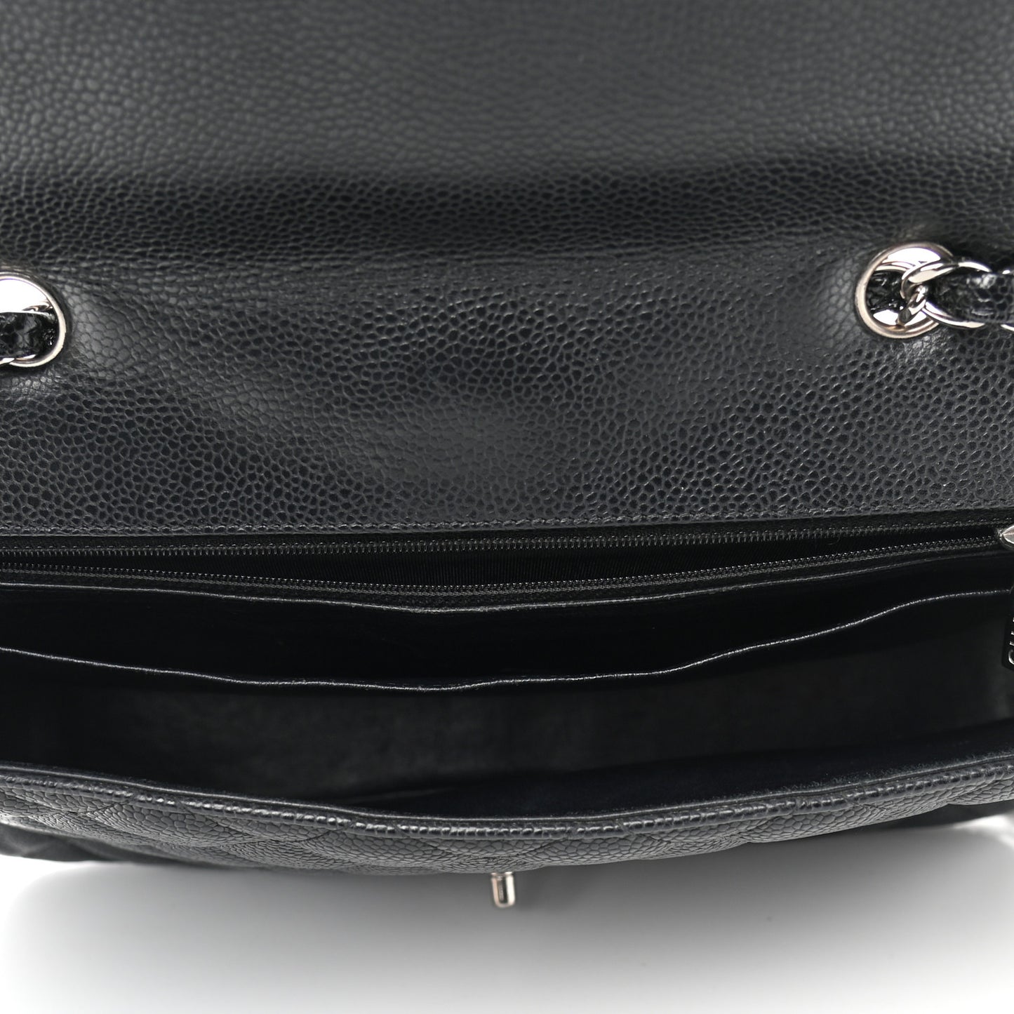 Caviar Quilted Jumbo Single Flap Black