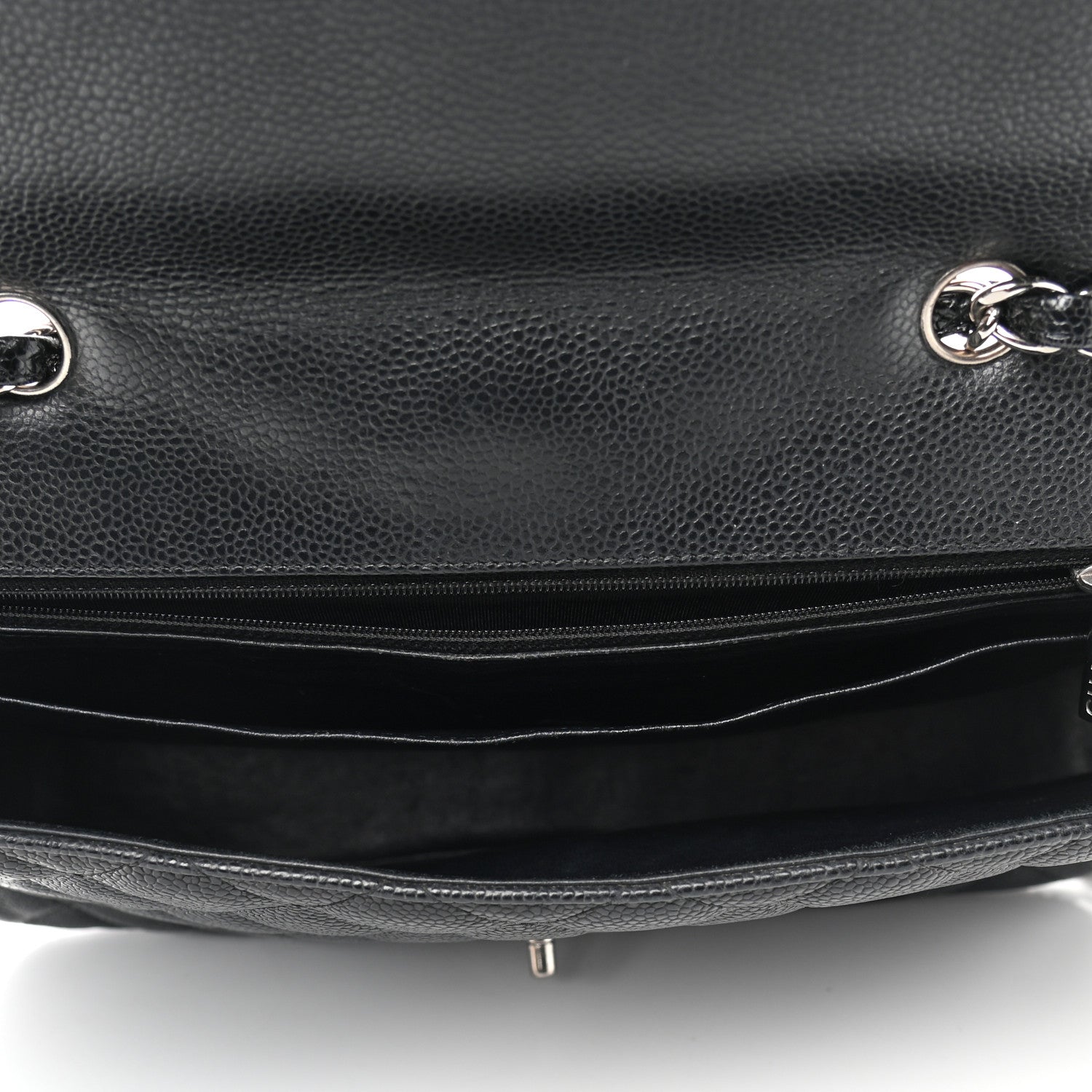 Chanel Caviar Quilted Jumbo Single Flap Black 4 of 12