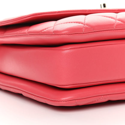 Chanel Lambskin Quilted Medium Trendy CC Flap Dual Handle Bag Bright Pink 9 of 16