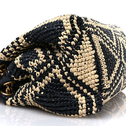 Saint Laurent Raffia Calfskin Medium Nolita Shoulder Bag Natural Black 7 of 11