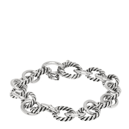 David Yurman Sterling Silver 10mm Medium Oval Link Bracelet 1 of 4