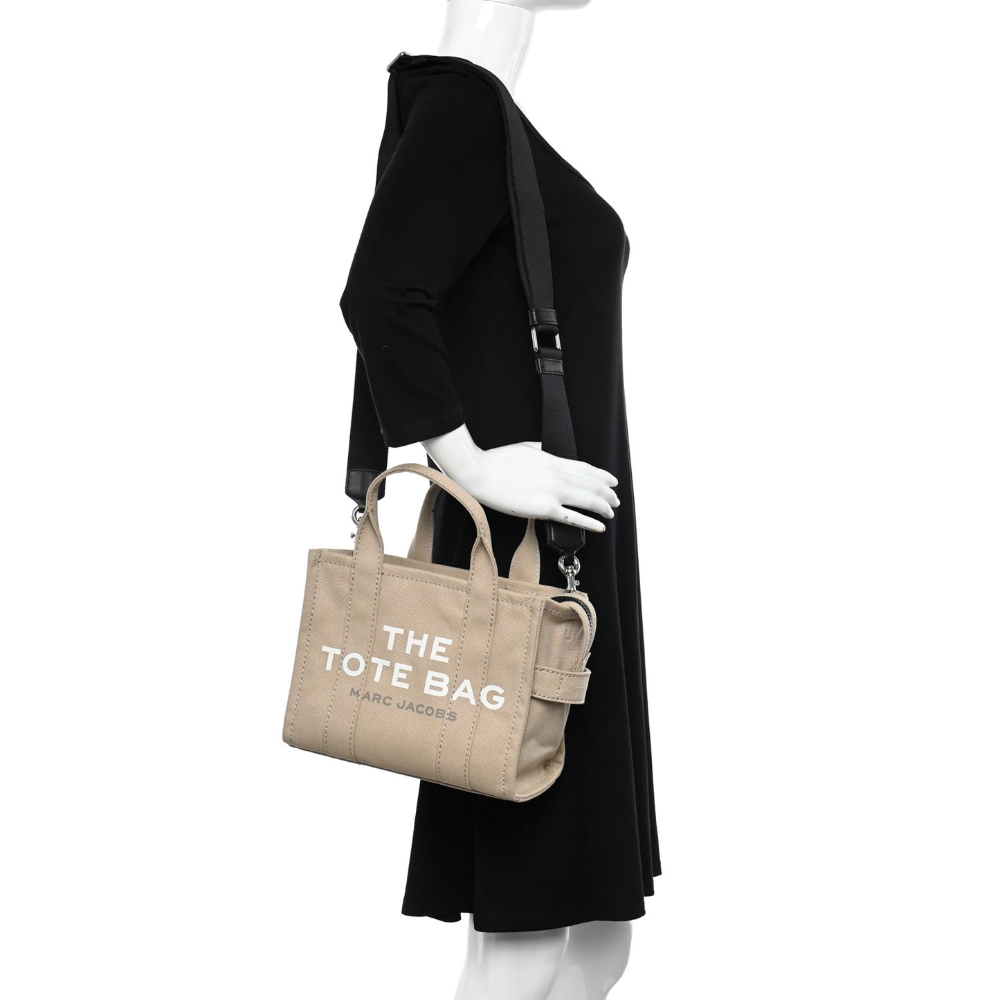 Cotton Canvas Mini The Traveler Tote Bag Beige