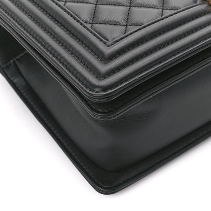 Chanel Calfskin Quilted Medium Boy Flap Black 9 of 11