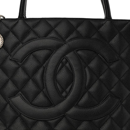 Chanel Caviar Quilted Medallion Tote Black 8 of 11