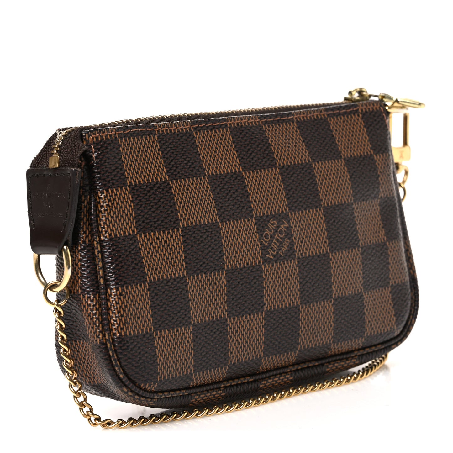 Damier Ebene Complice Trunks and Bags Mini Pochette Accessories Red