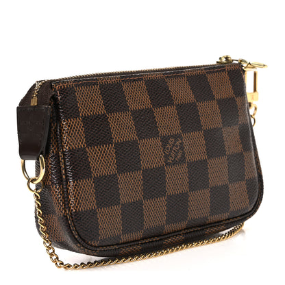 Louis Vuitton Damier Ebene Complice Trunks and Bags Mini Pochette Accessories Red 3 of 7