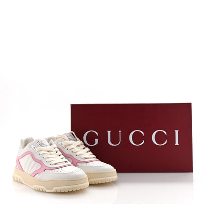 Gucci Calfskin Womens Re-Web Sneakers 38.5 White Pink 10 of 10