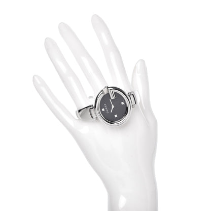 Gucci Stainless Steel 36mm Guccissima Quartz Watch Black 2 of 5