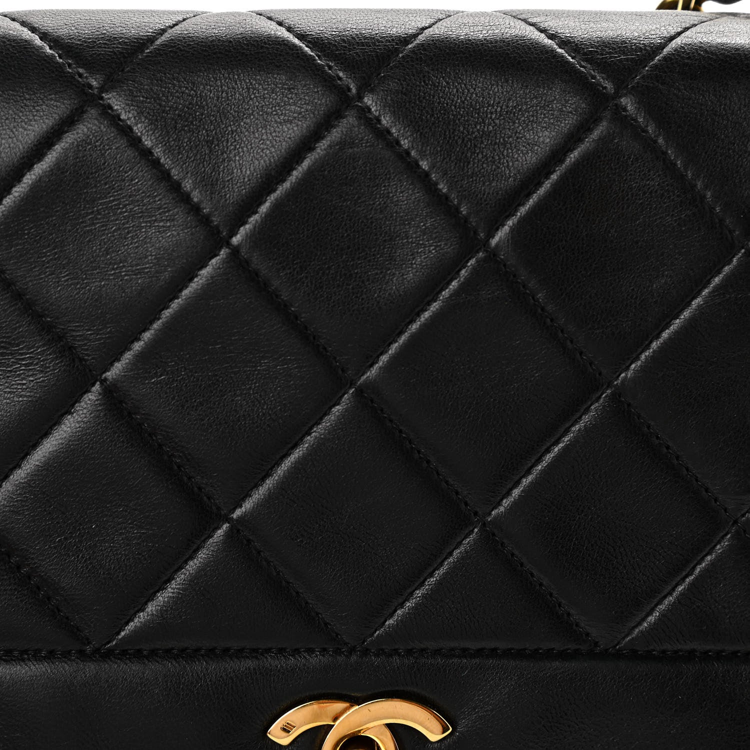 Chanel Lambskin Quilted Medium Single Flap Black 8 of 10