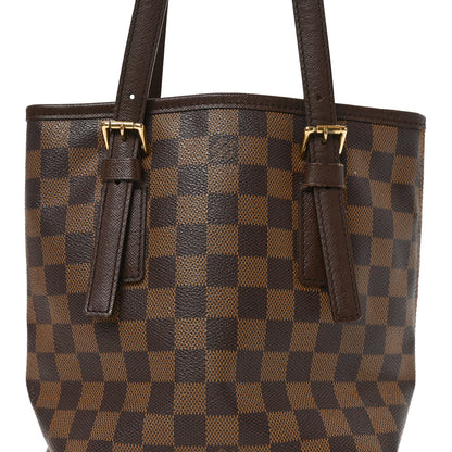 Louis Vuitton Damier Ebene Marais Bucket 23 7 of 9