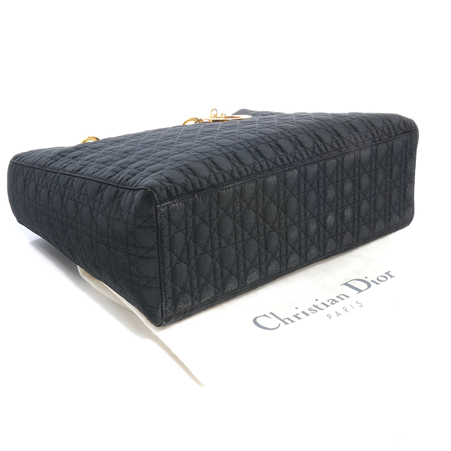 Nylon Cannage Large Lady Dior Black
