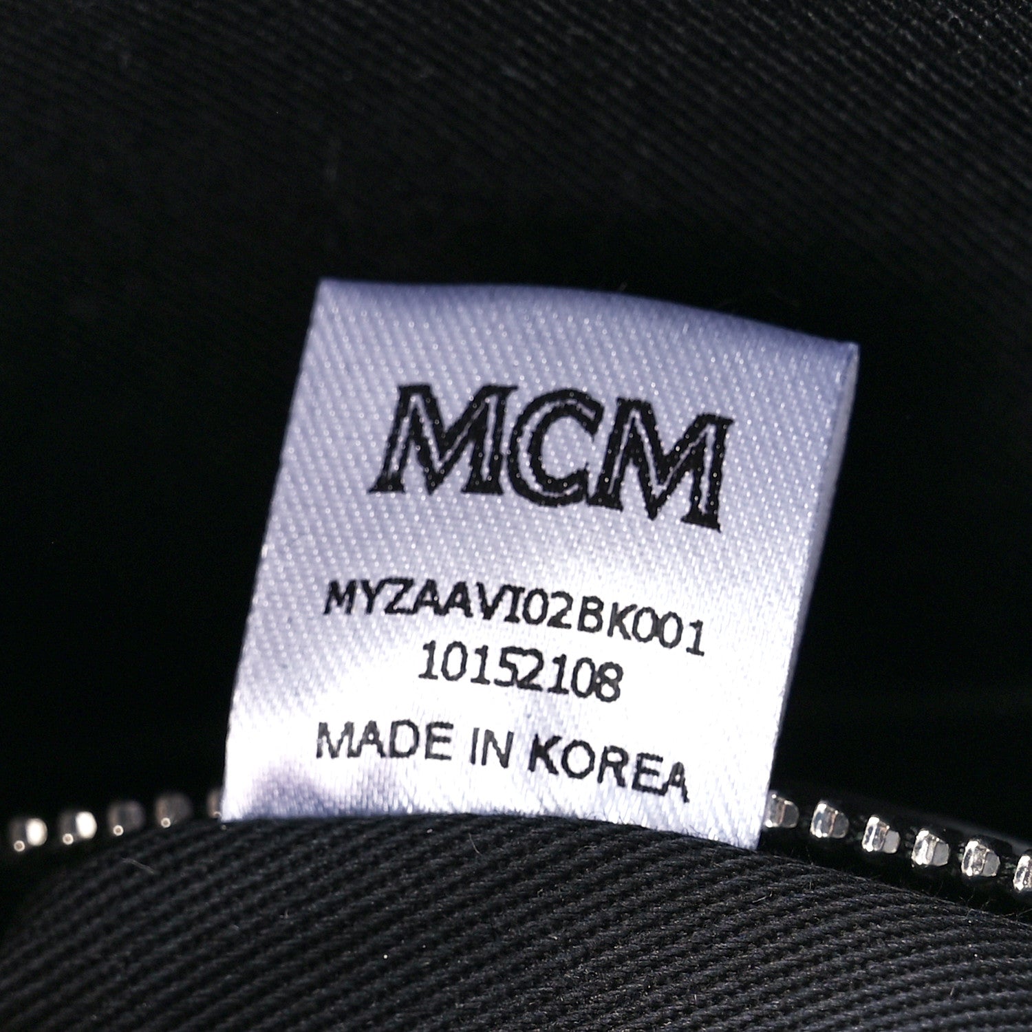 MCM Visetos Liz Shopper Tote Pouch Black 6 of 10