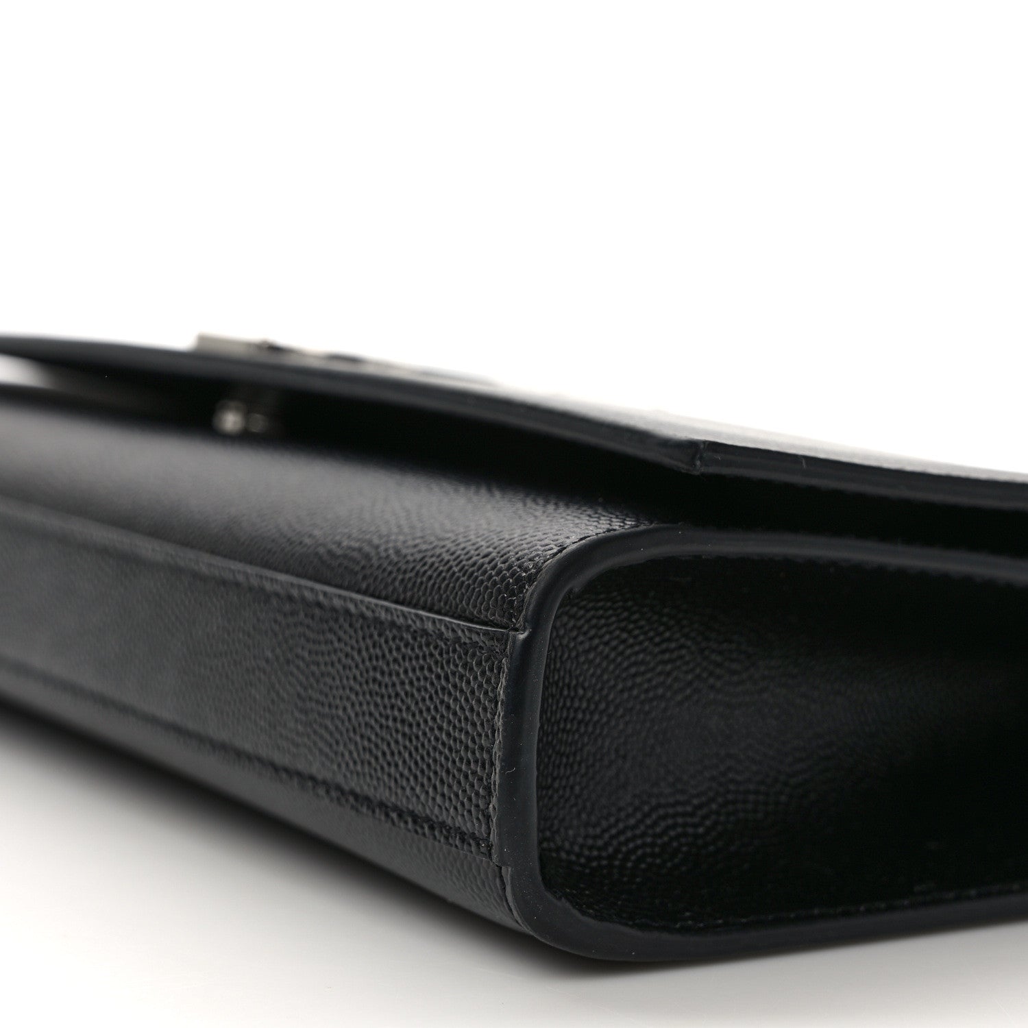 Saint Laurent Grain De Poudre Monogram Cassandre Clutch Black 8 of 9