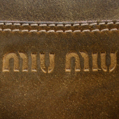 Miu Miu Leather Suede Messenger Bag Unisex 5 of 7