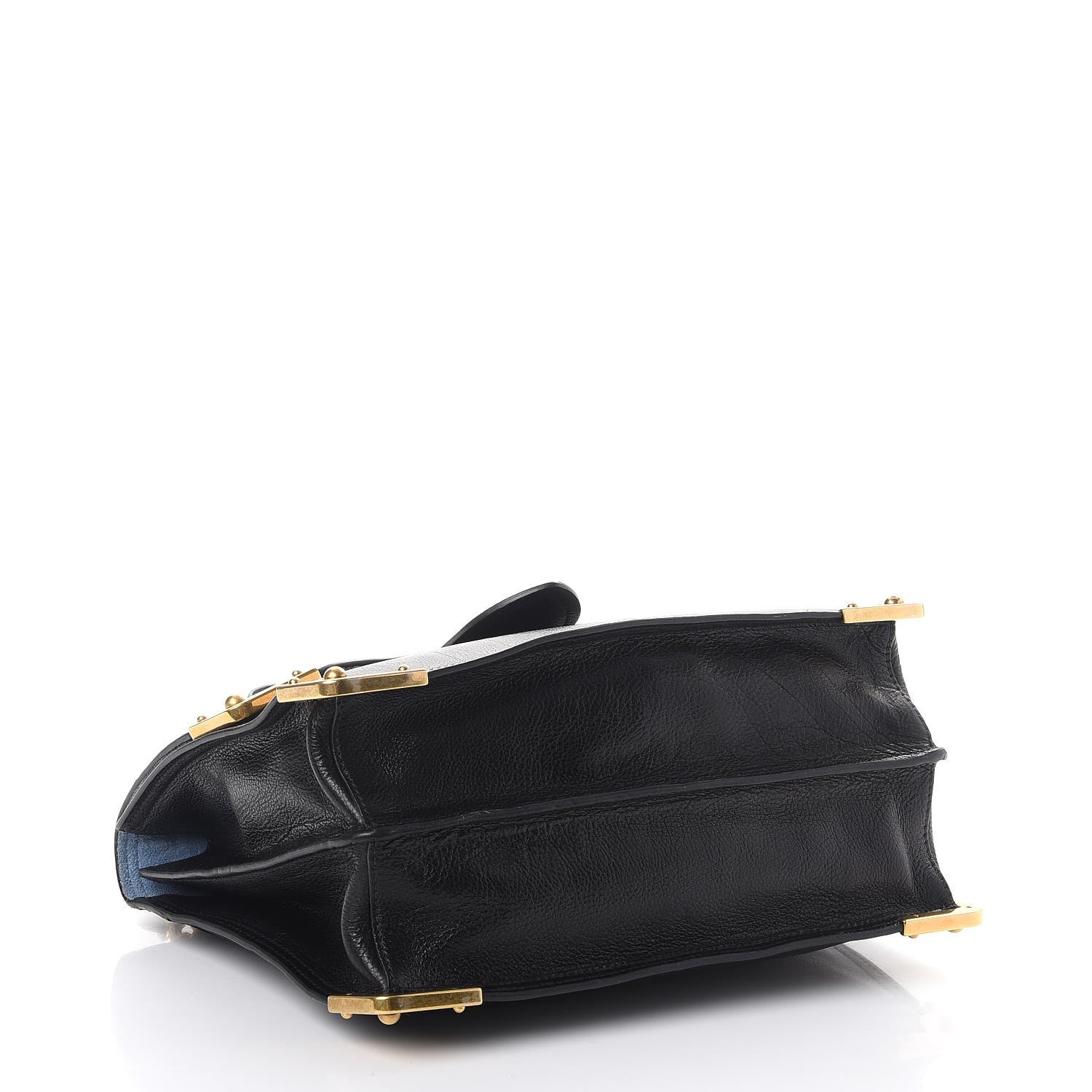 Prada Calfskin Saffiano Cahier Top Handle Bag Black 4 of 8