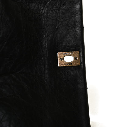 Chanel Aged Calfskin Quilted Medium Pondichery Flap Black 26 of 29