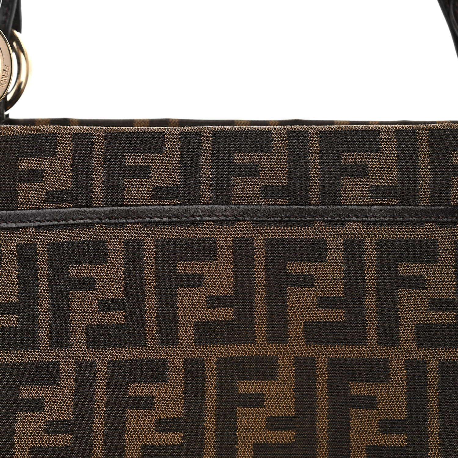 Fendi Zucca Large Chef Shopper Tote Tobacco 8 of 11
