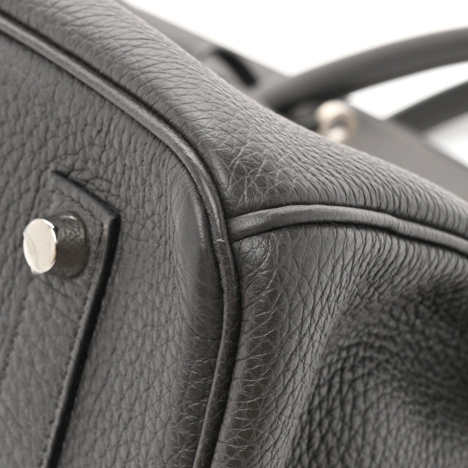 Hermes Togo Horseshoe Birkin 35 Graphite Vert Bengale 12 of 20