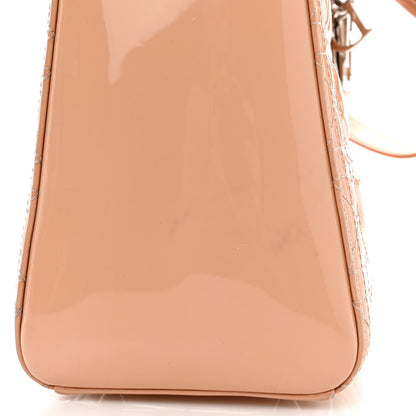 Christian Dior Patent Cannage Medium Lady Dior Rose Clair 19 of 22