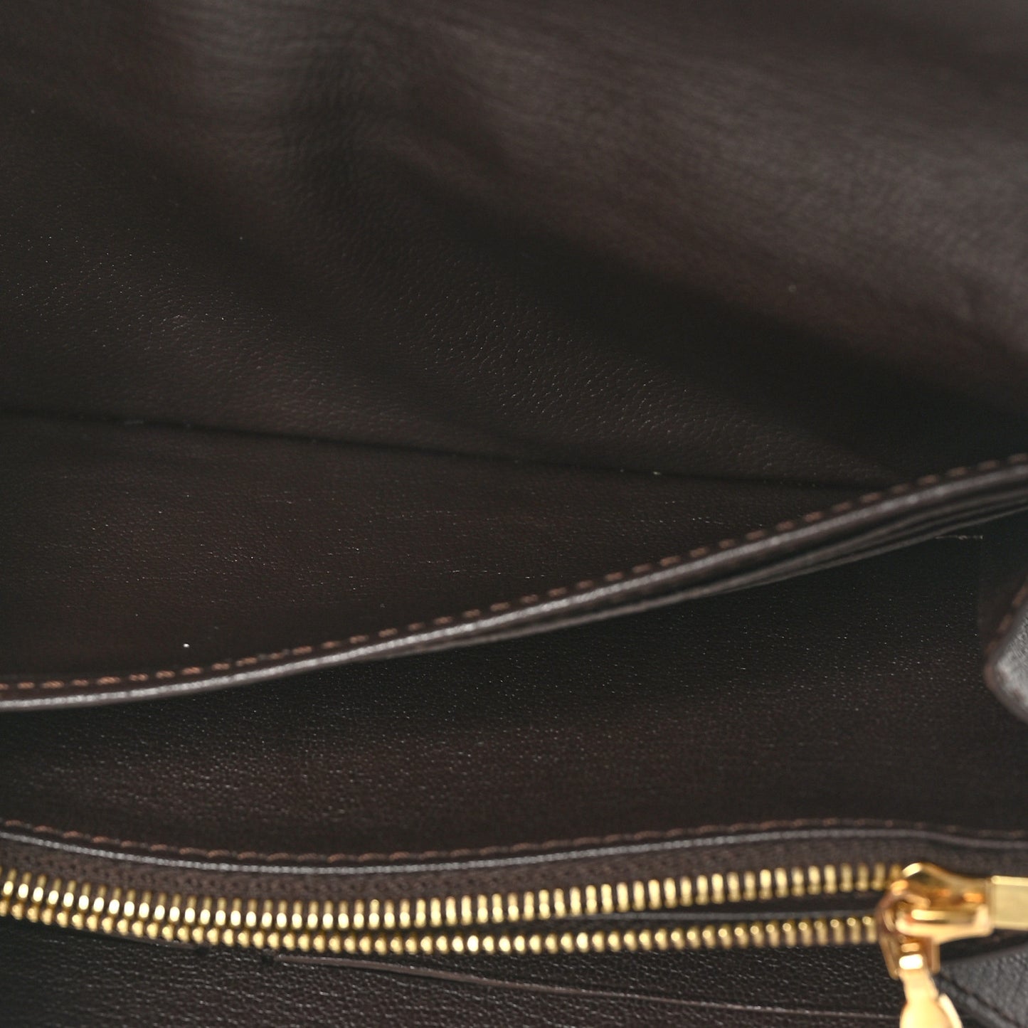 Snakeskin Twist Wallet Brown