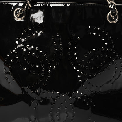 Chanel Patent Perforated CC Tote Black 8 of 10