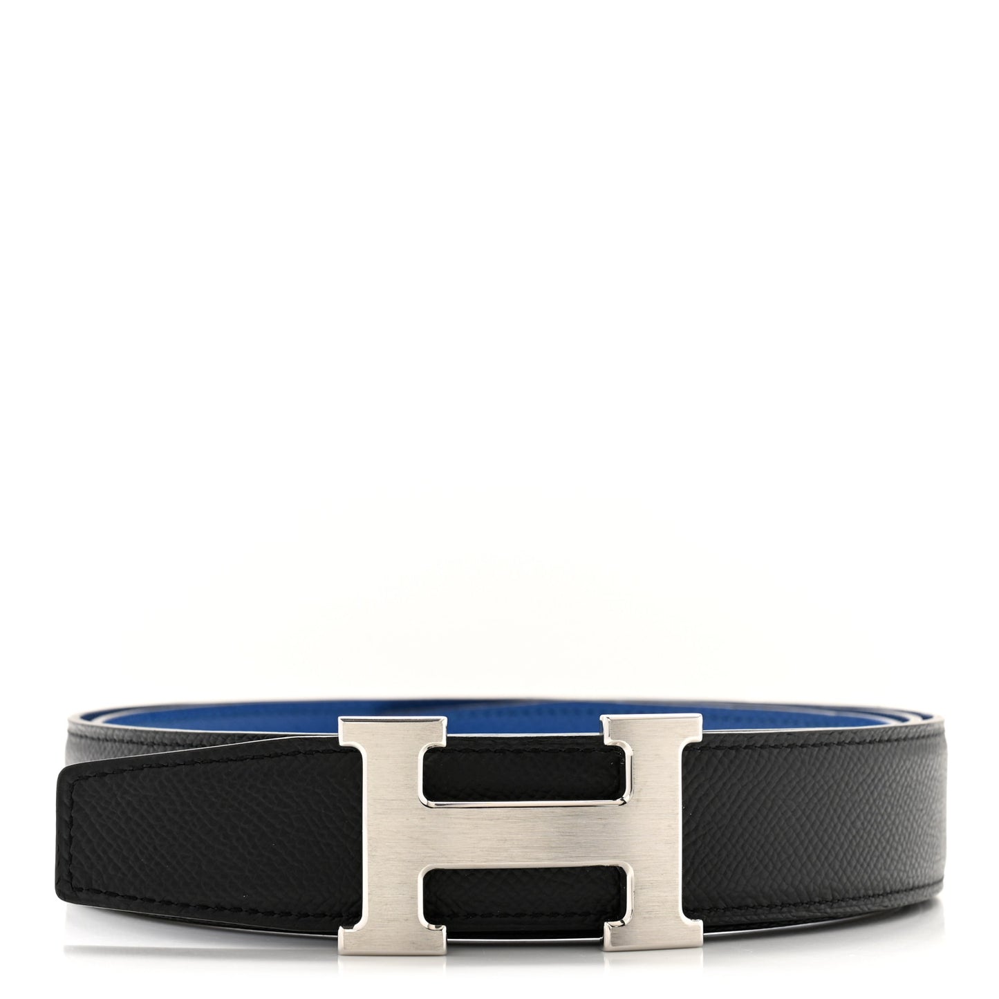 Epsom 38mm Constance H Belt 110 Black Bleu Zellige