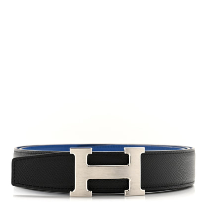 Hermes Epsom 38mm Constance H Belt 110 Black Bleu Zellige 1 of 8
