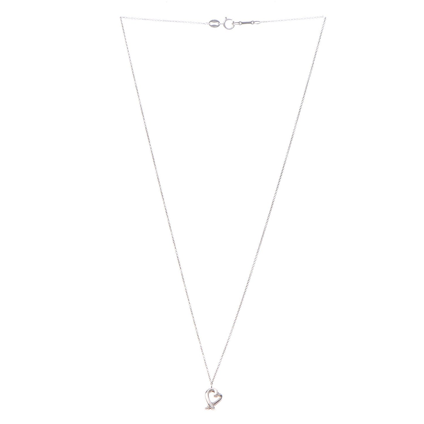 Sterling Silver Paloma Picasso Loving Heart Pendant Necklace