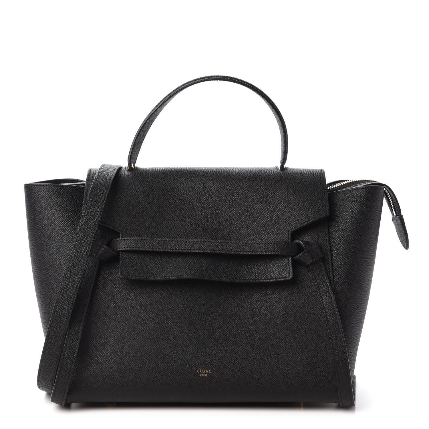 Celine Grained Calfskin Mini Belt Bag Black 1 of 9